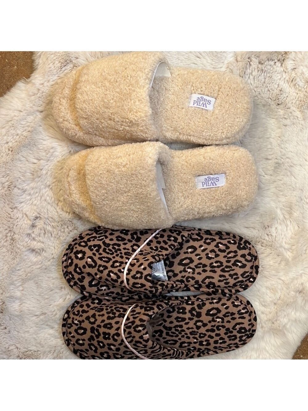 NWOB Two pairs of Ladies X-Large Slippers - Picture 6 of 6